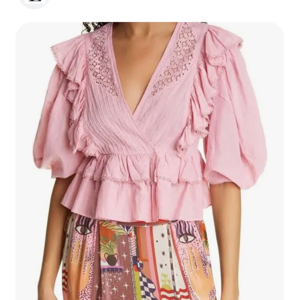 Farm Rio pink top